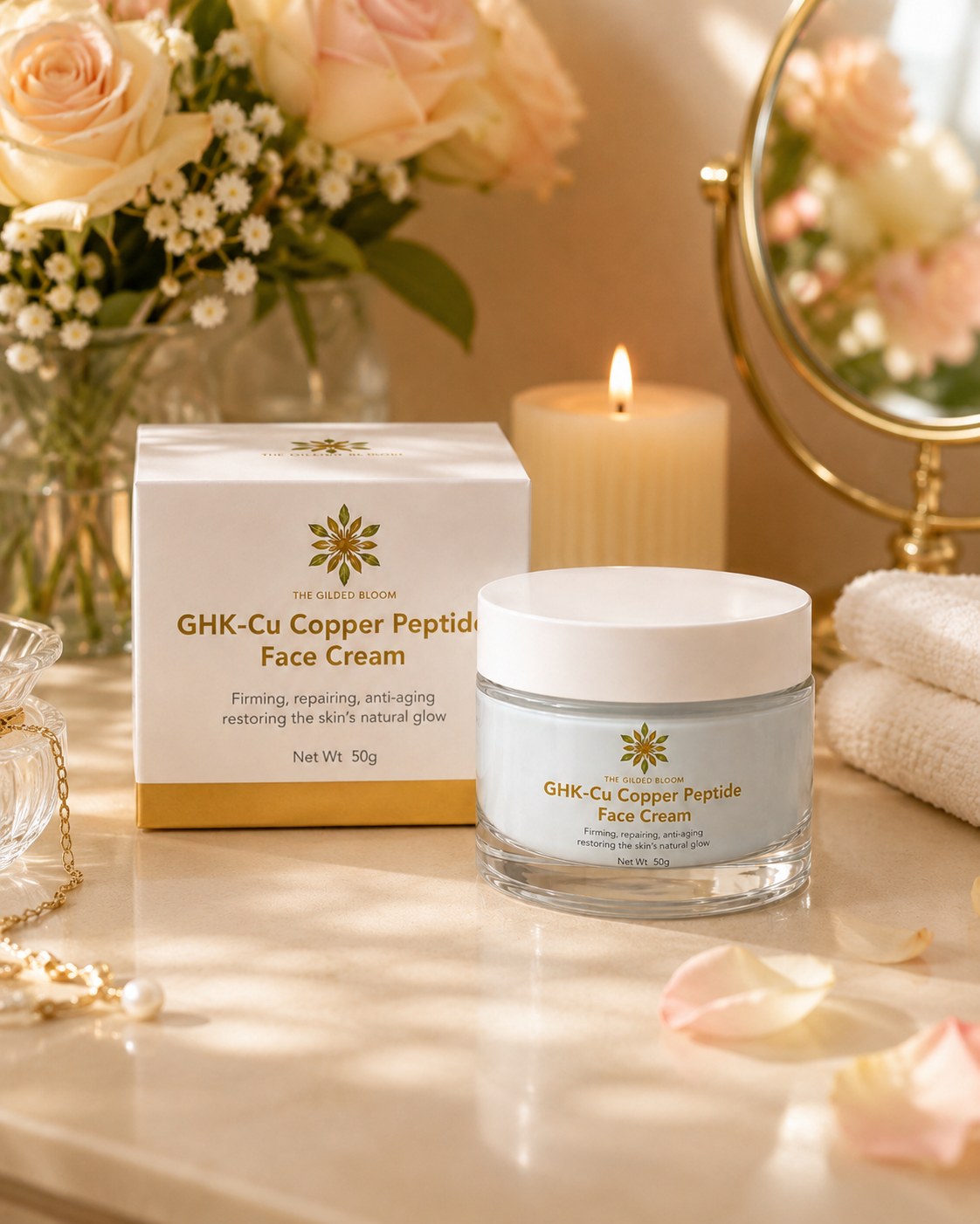 ghk cu facial pins Copper Peptide Barrier Cream GHK-Cu Copper Peptide Facial Serum